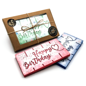 Happy Birthday signed snap bar. Cute birthday gift. Highly scented gift box. Long lasting wax melts set. Handmade wax melt box.