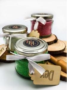 Highly scented sizzlers Jar. Personalized gift. Himallayan aroma salt. Perfect little present. Long lasting fragrance