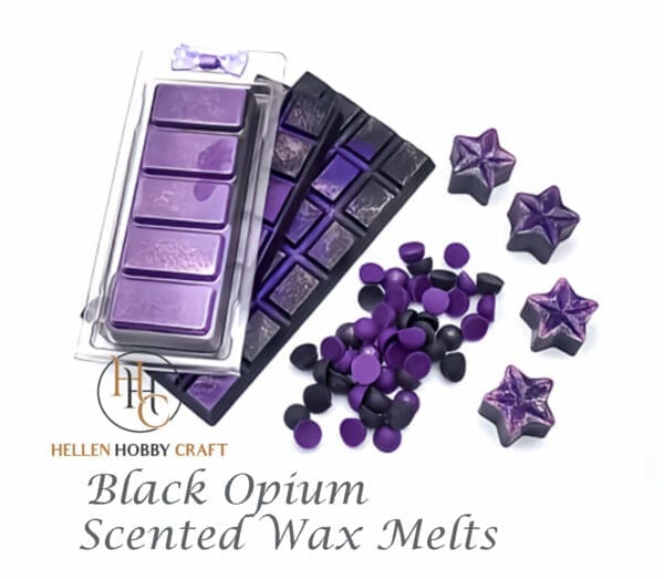 Black Opium Highly Scented Wax Melts. Designers inspired aroma for house. Long lasting home freshener. Perfume high smell.