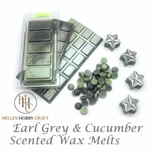 Earl Grey & Cucumber Highly Scented Wax Melts. Woody aroma for house. Long lasting home freshener. Spicy high smell.