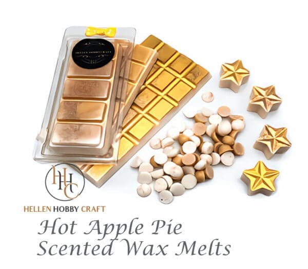 Hot Apple Pie Scented Wax Melts. Drink aroma for house. Long lasting home freshener. Food high smell.