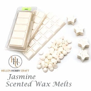 Jasmine Highly Scented Wax Melts. Floral aroma for house. Long lasting home freshener. Flower high smell.