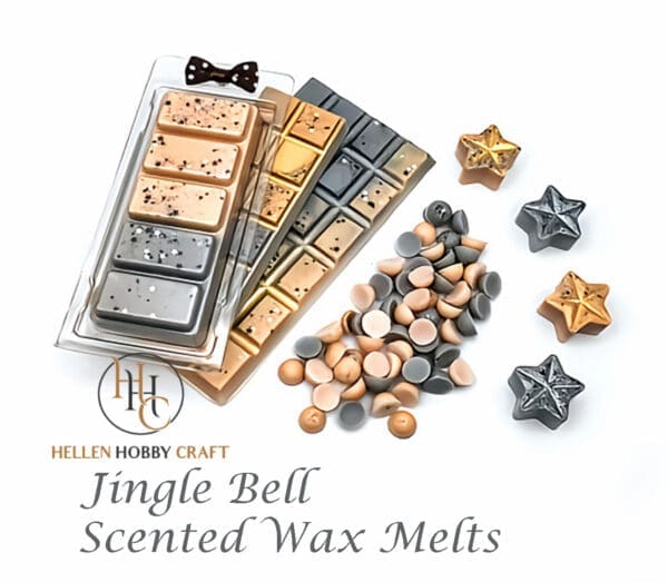 Jingle Bell Highly Scented Wax Melts. Christmas aroma for house. Long lasting home freshener. Xmas high smell.