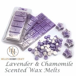 Lavender & Chamomile Highly Scented Wax Melts. Floral aroma for house. Long lasting home freshener. Flower high smell.