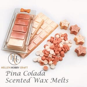 Pina Colada Highly Scented Wax Melts. Drink aroma for house. Long lasting home freshener. Food high smell.