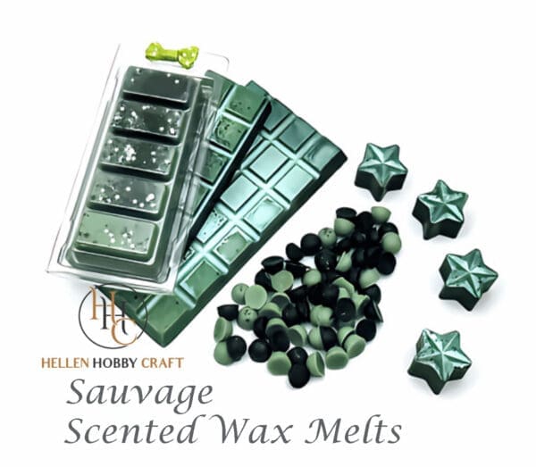 Sauvage Highly Scented Wax Melts. Designers inspired aroma for house. Long lasting home freshener. Perfume high smell.