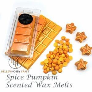 Spice Pumpkin Highly Scented Wax Melts. Fruit aroma for house. Long lasting home freshener. Berry high smell.