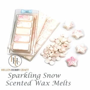 Sparkling Snow Highly Scented Wax Melts. Christmas aroma for house. Long lasting home freshener. Xmas high smell.