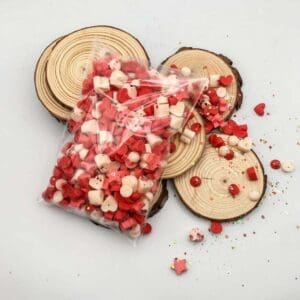 Valentine's Day Inspired Soy Wax Melt Scoopies Wholesale. Bulk wax melts. Highly scented wax droplets. Scoopable melts in bulk. White label wax melts.