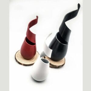 3D printed Spiral vase. for artifical flowwers. 2 sizes vases for plant. Homemade resin vase. Handmade home decoration. Hellen Hobby Craft.