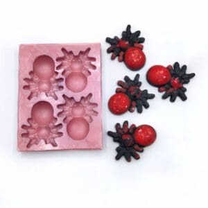 Halloween Spiders Silicone Mould. Little cute bug. Bugs lovers craft. Handmade mould for craft. Wax and Soap mold.