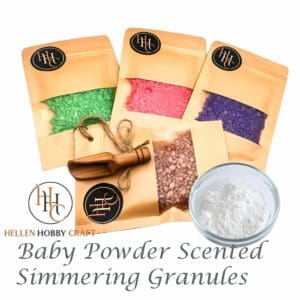 Baby Powder scented Simmering Granules. Laundry aroma for house. Long lasting home freshener. Aftershave high smell.