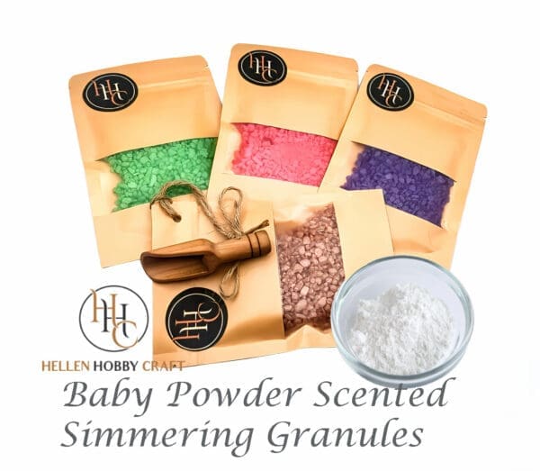 Baby Powder scented Simmering Granules. Laundry aroma for house. Long lasting home freshener. Aftershave high smell.